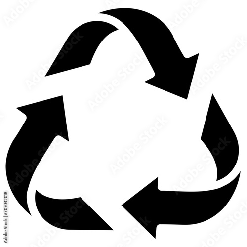 recycle icon, vector illustration, simple design, best used for web, banner or presentation