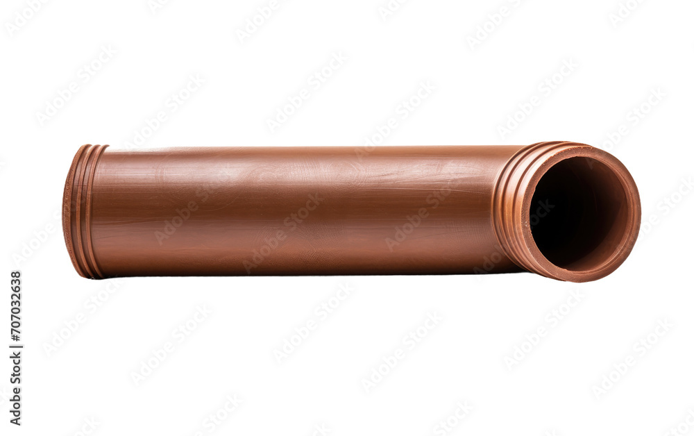 Plastic Pipe, Constructing Reliable Drainage Pathways with Enduring Strength on a White or Clear Surface PNG Transparent Background