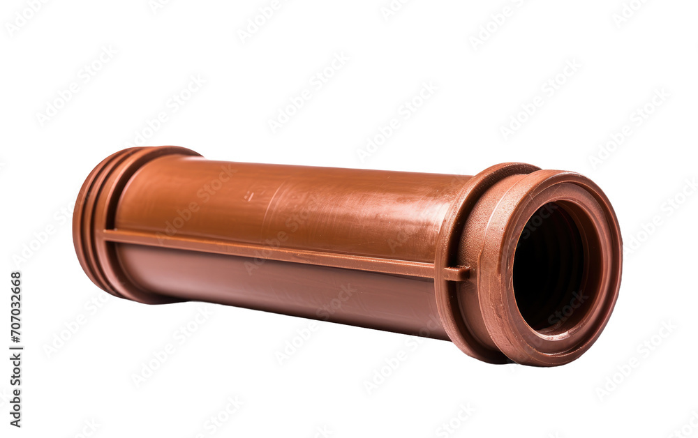 Plastic Drain Pipe, Fluid Connectivity for Modern Water Distribution on a White or Clear Surface PNG Transparent Background