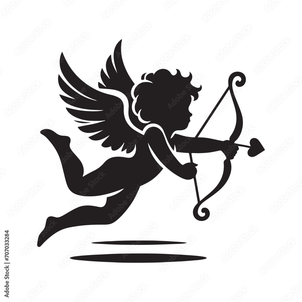 Ethereal Valentine's Cupid Silhouette: Enchanting Stock Image for Love-themed Collections - Love Vector - Cupid Vector
Ethereal Valentine's Cupid Silhouette: Enchanting Stock Image for Love-themed Collections - Love Vector - Cupid Vector