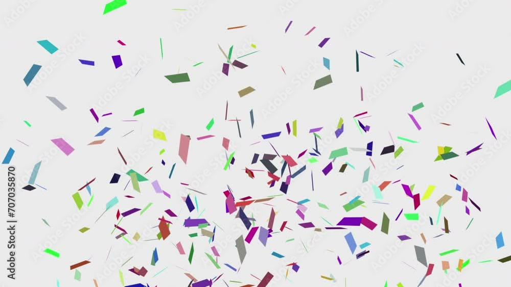 Confetti Colorful Celebration Falling blast On White and chroma key alpha matte.mov Confetti Colorful Celebration Falling blast On White and chroma key alpha matte.mov