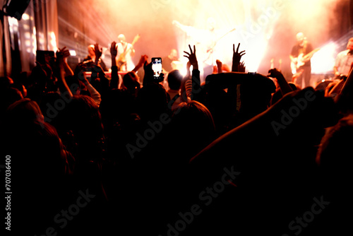 Excited Crowd Enjoying Live Music Concert
