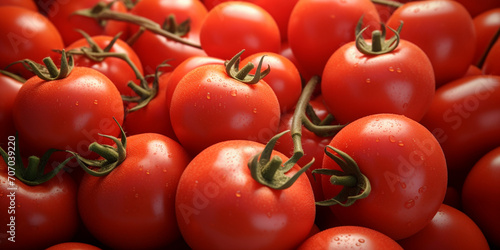 Red tomatoes. vegetables are stacked on top of each other. Lots of small round red fresh natural cherry tomatoes. Background,