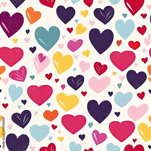 valentine's pattern with hearts