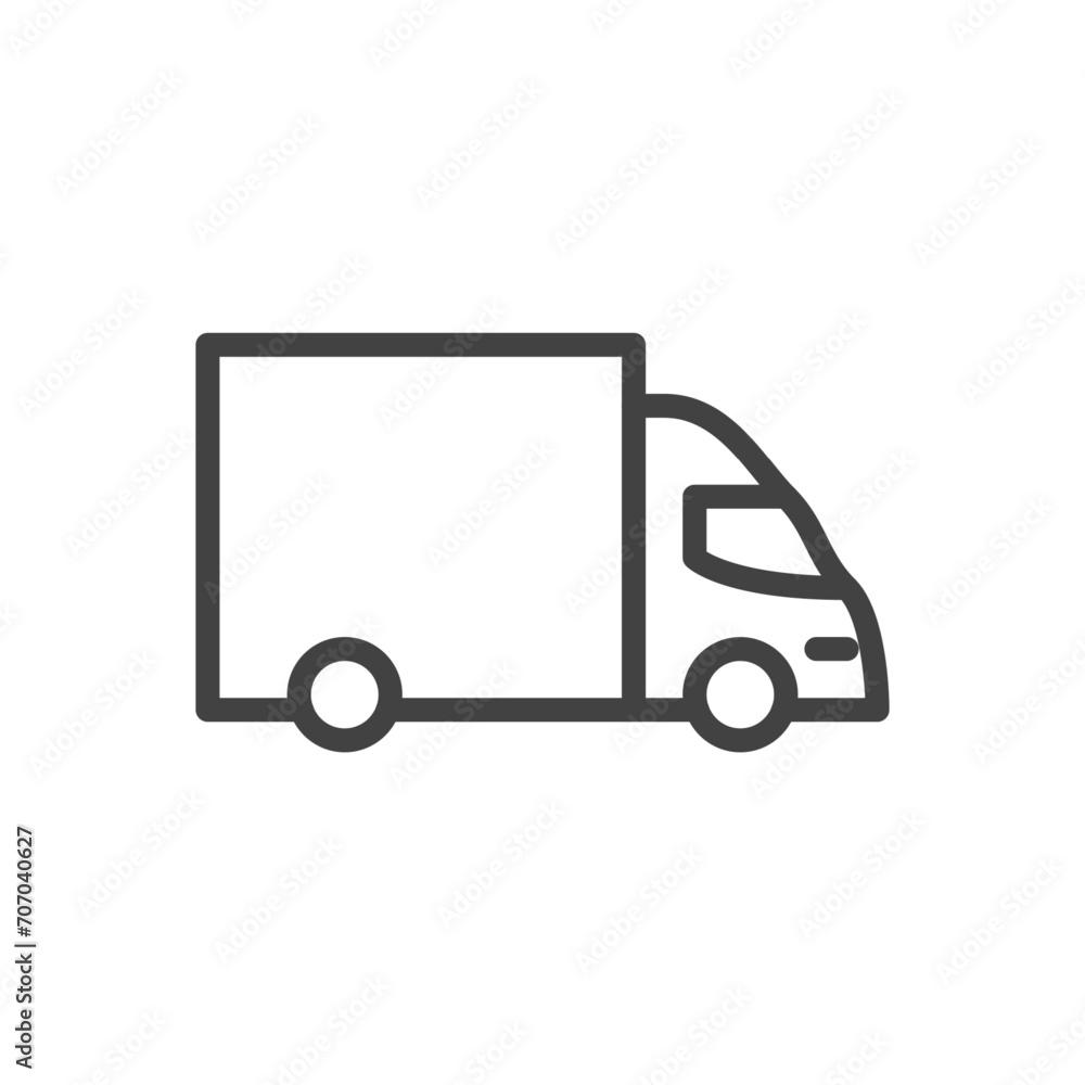 truck outline pixel perfect for web and mobile truck outline pixel perfect for web and mobile