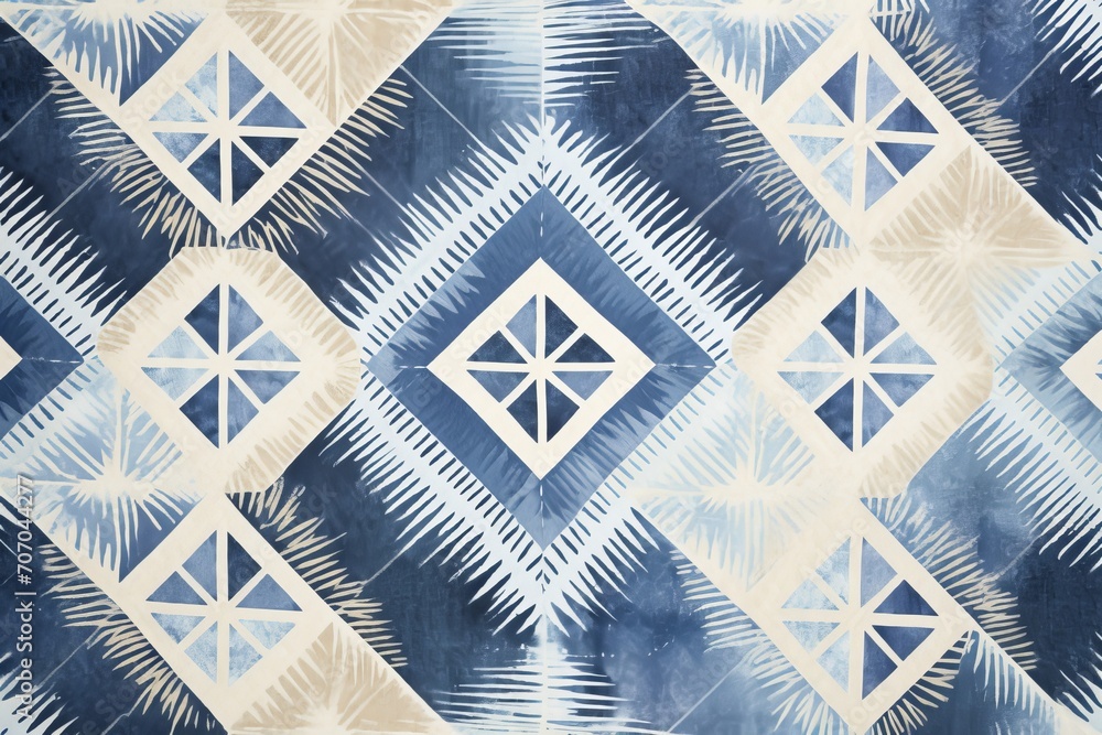 Fototapeta premium Elevate your creative space with a background that features the interplay of abstract geometric vectors, Generative AI 