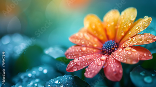 flower with drops - Symphony of Nature: Harmony Collection with Breathtaking Scenes