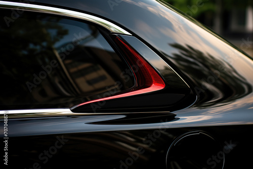 Closeup photo of a new modern car © Alina