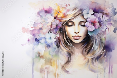 Elevate your creative vision with a watercolor art background that invites viewers to explore the intricate, Generative AI