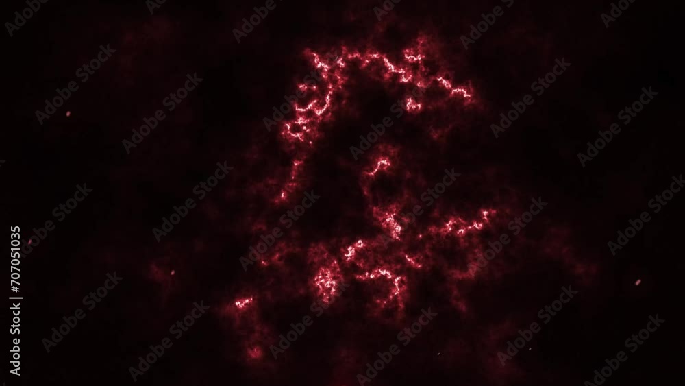 Cloudy Smoky Red Background With Particles Loop Video 4K Cloudy Smoky Red Background With Particles Loop Video 4K
