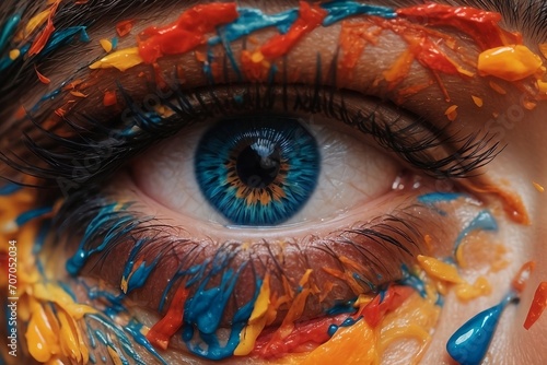 Mesmerizing beauty of a close-up of a person's eye © Naveen