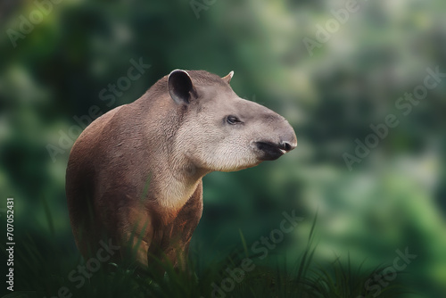 Lowland Tapir (Tapirus terrestris) or South American Tapir photo