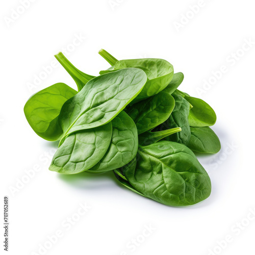 Spinach isolated on clear white background