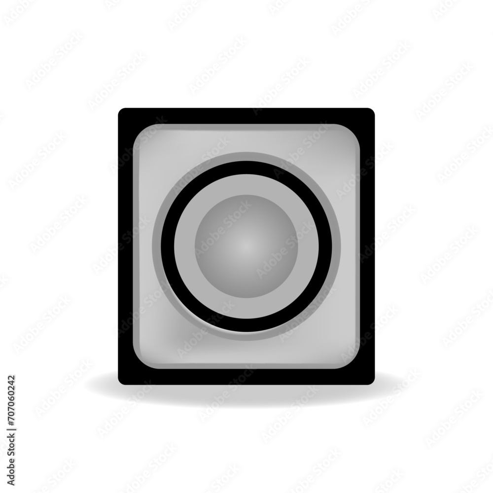 vector black speaker for music. small black music speaker vector black speaker for music. small black music speaker