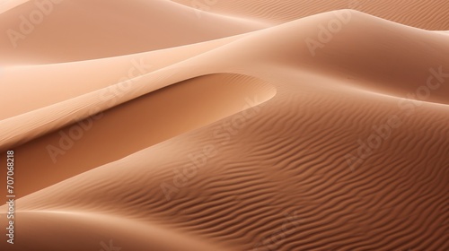 Desert view of dune waves photo wallpaper © Muamanah