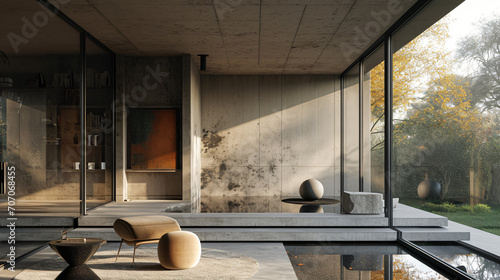 Karim Rashid's realistic studio boasts concrete glass photo