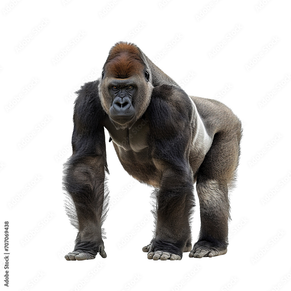 Fototapeta premium gorilla isolated