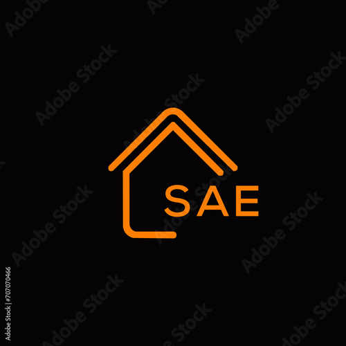SAE Letter logo design template vector. SAE Business abstract connection vector logo. SAE icon circle logotype.
