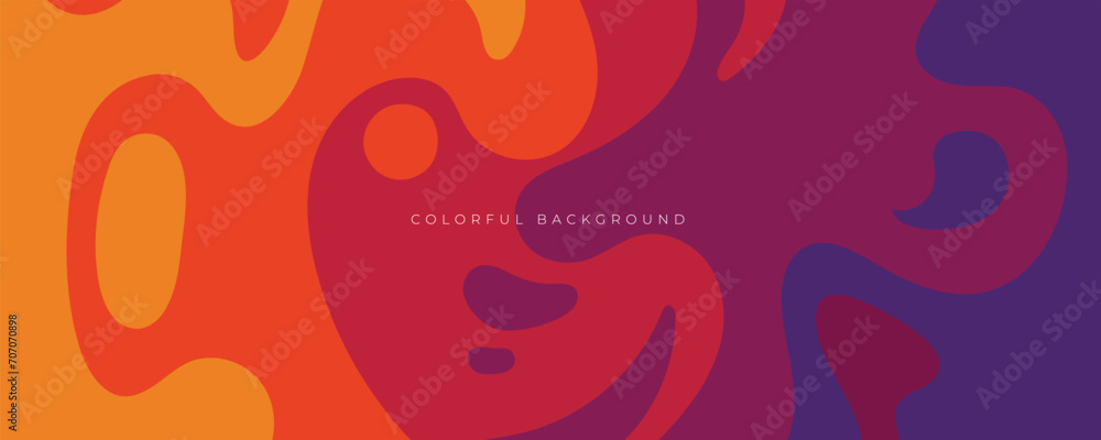 Abstract colorful shape background vector. - obrazy, fototapety, plakaty 