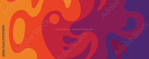 Abstract colorful shape background vector.