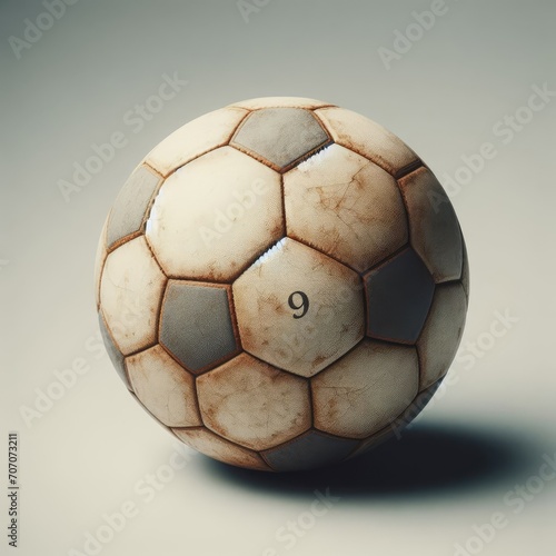 old soccer ball