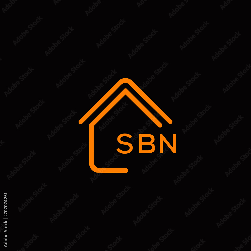 SBN Letter logo design template vector. SBN Business abstract connection vector logo. SBN icon circle logotype.
