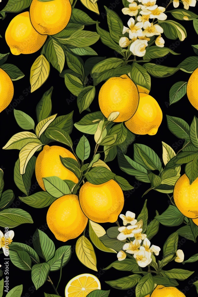 Lemon repeated pattern 