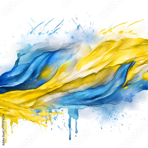 illustration of Ukraine's victory in the war in 2024 flag, victory and national stability, created with the help of AI