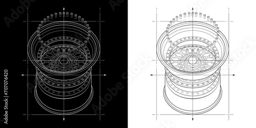 Wheel Rim Sketch