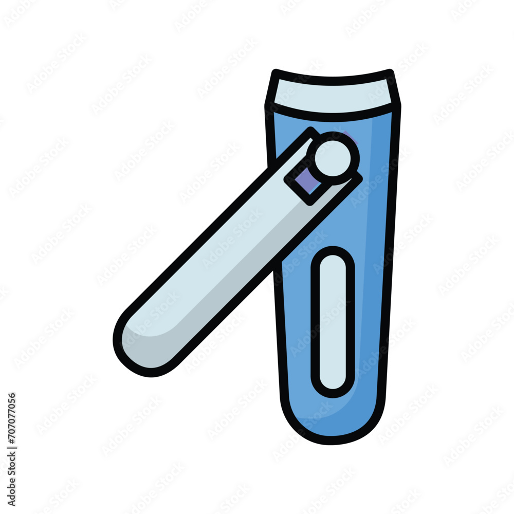 nail clipper icon with white background vector stock illustration nail clipper icon with white background vector stock illustration
