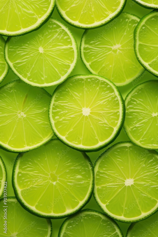 Lime repeated circle pattern 