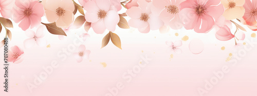 abstract with watercolor flower background