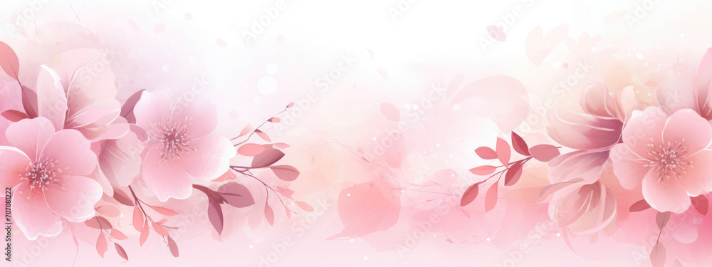 abstract with watercolor flower background abstract with watercolor flower background