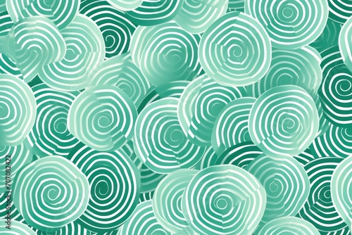 Mint repeated circle pattern 