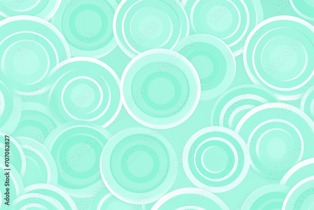 Mint repeated soft pastel color vector art circle pattern