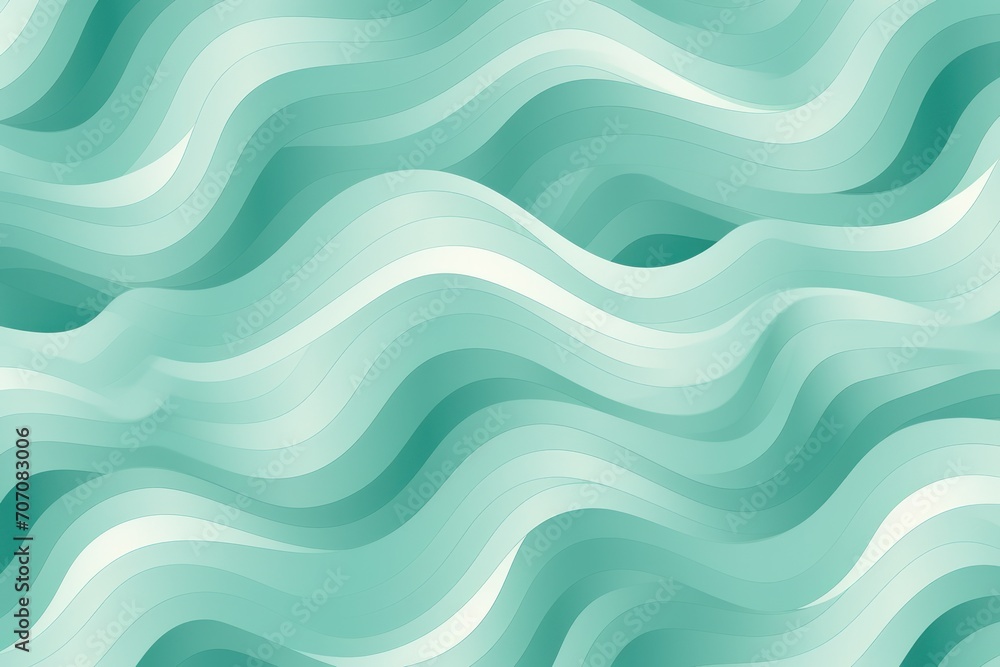 Mint repeated soft pastel color vector art line pattern 