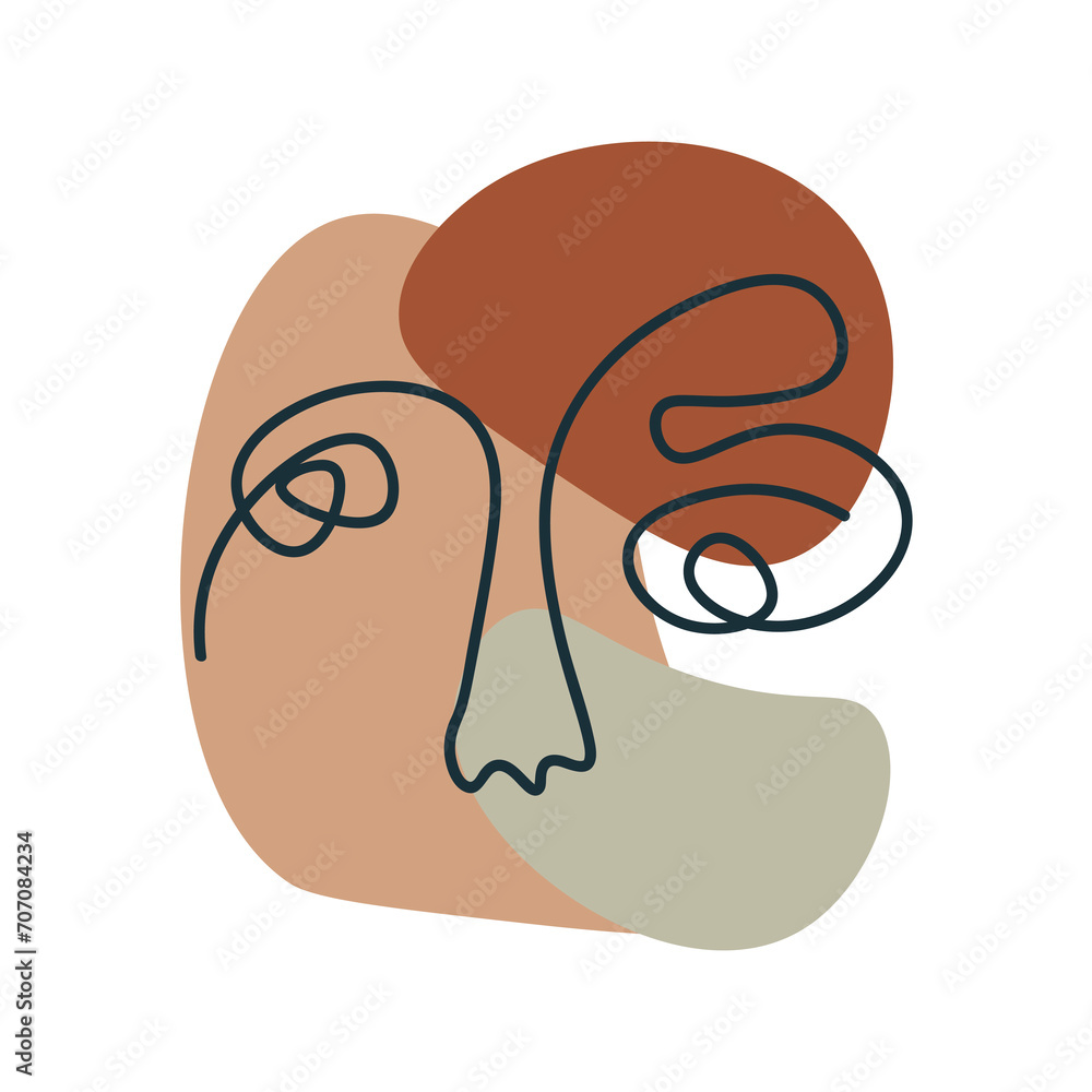 Abstract art of Boho style set. Abstract art meets boho charm in this illustration, where orange colors weave an intricate tapestry of creativity against a clean white backdrop. Vector illustration. Abstract art of Boho style set. Abstract art meets boho charm in this illustration, where orange colors weave an intricate tapestry of creativity against a clean white backdrop. Vector illustration.