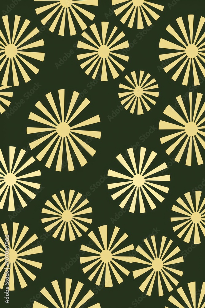 Olive repeated circle pattern 