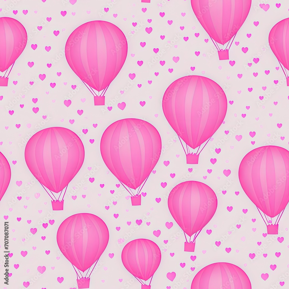 valentine card. Abstract seamless pattern. AI generated.