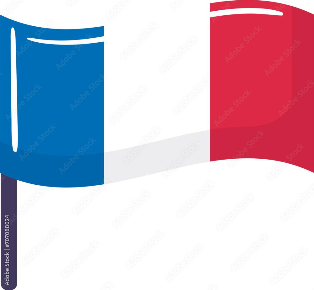 Blue and red waving flags on poles. Simplified representation of banners for advertising or sports events vector illustration. Blue and red waving flags on poles. Simplified representation of banners for advertising or sports events vector illustration.