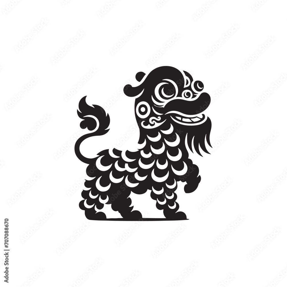 Cultural Festivity: Graceful Chinese Lion Dance Reunion Silhouette for Vibrant Stock Use - Chinese New Year Silhouette - Chinese Lion Vector
Cultural Festivity: Graceful Chinese Lion Dance Reunion Silhouette for Vibrant Stock Use - Chinese New Year Silhouette - Chinese Lion Vector