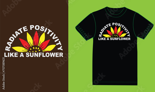 Radiate positivity like a sunflower. design