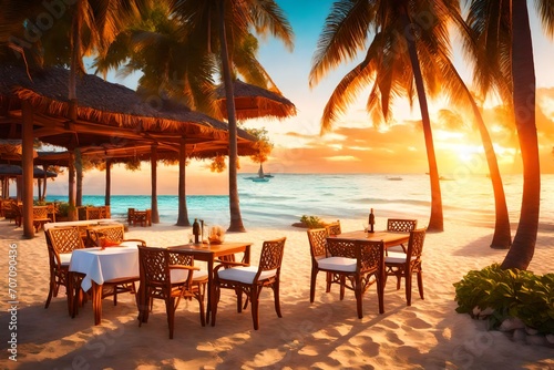 restaurant on the beach © Maida