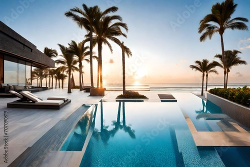 pool in the tropical resort © Maida