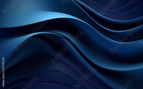 Abstract dark blue background poster with dynamic. generatif ai