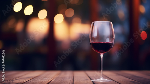 Glass of red wine on cozy background picture 