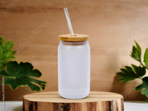 Glass Can Mockup| 16 oz Glass Can Mockup| Beer Can Glass Mockup| Glass Can Mockup | Libbey Glass Mockup