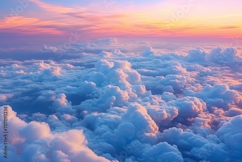 sky with pink clouds © neirfy