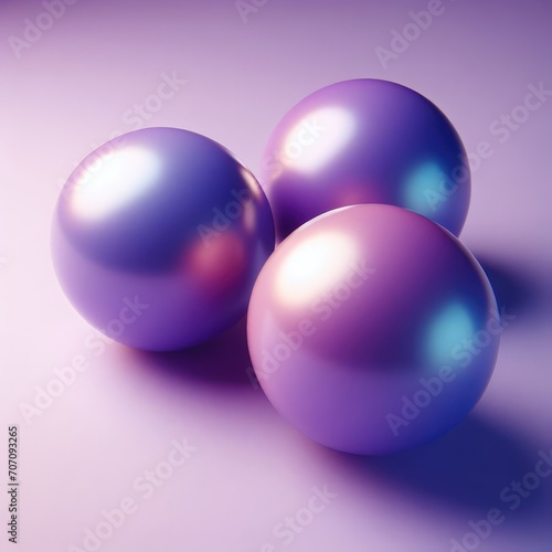 pink and blue colorful spheres