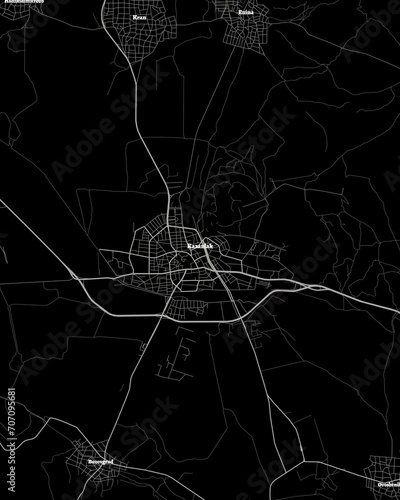 Kazanlak Bulgaria Map, Detailed Dark Map of Kazanlak Bulgaria